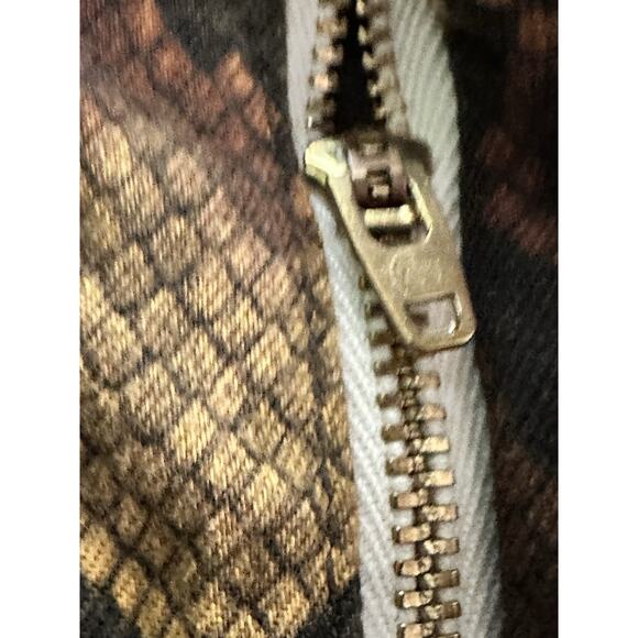 Adriano Goldschmied The Sophia Ankle High Waisted Skinny Snake Print Jeans 27R - Picture 9 of 12